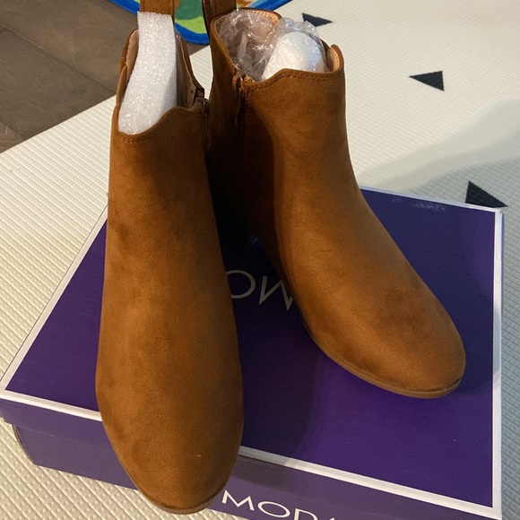 NEW Top Moda tan brown Ankle bootie 7 - Picture 2 of 4